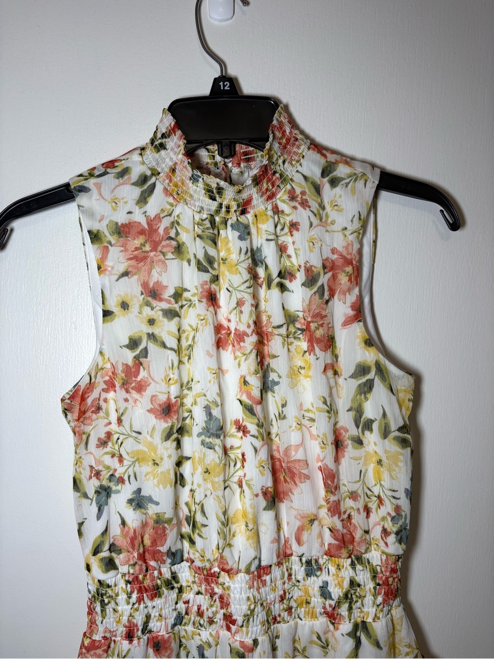 STATE Cream Floral Ruffle Mini Dress - Picture 3 of 10